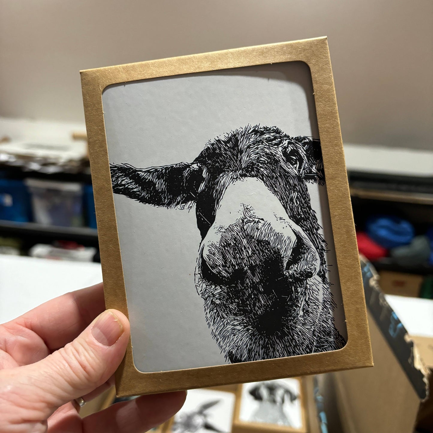 "Maya" Donkey Notecard (Package of 6)