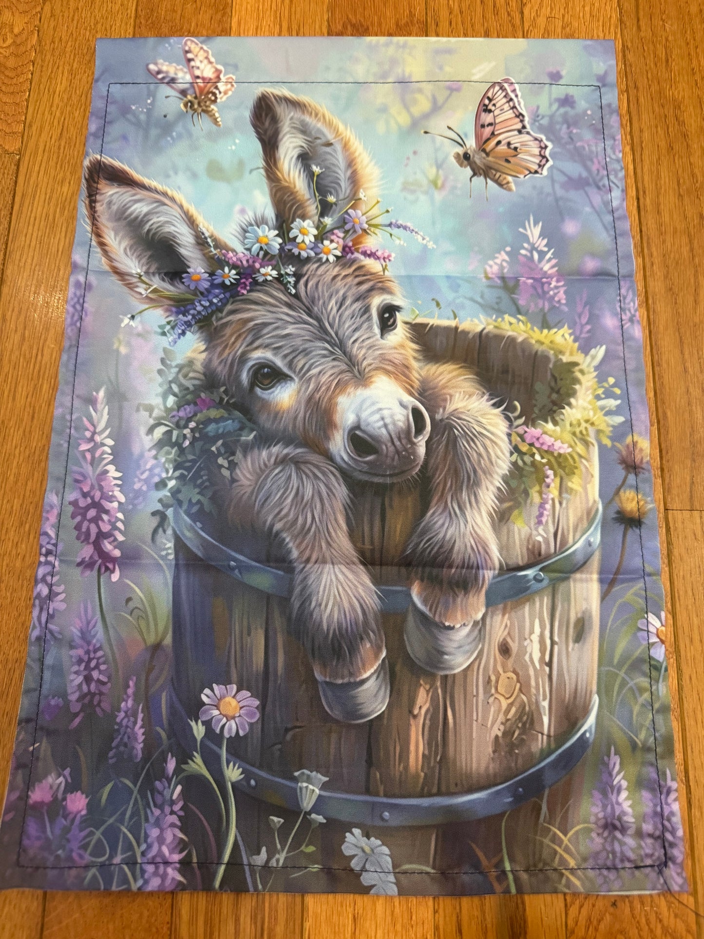 Donkey Garden Flag- Fabric
