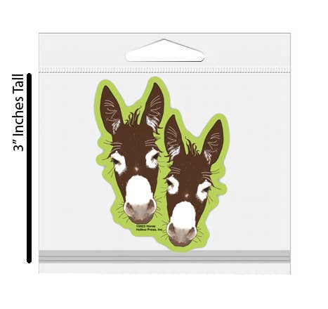 Donkey sticker - pair in packing