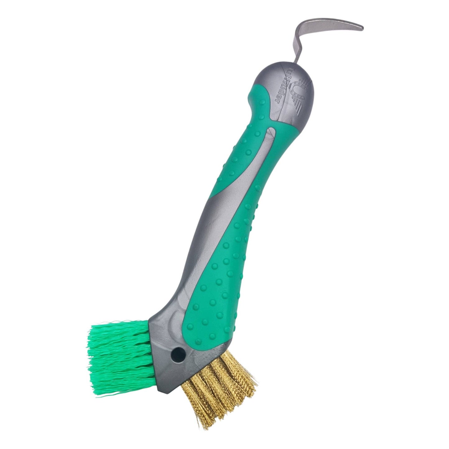 Hoof pick with brush