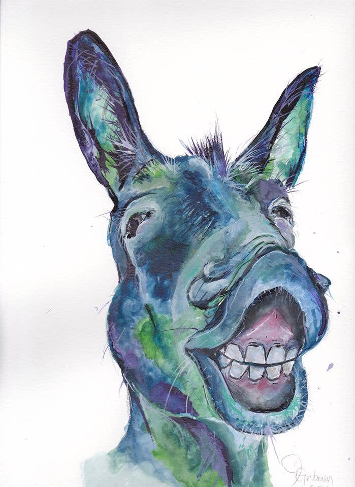 Bobby the donkey print