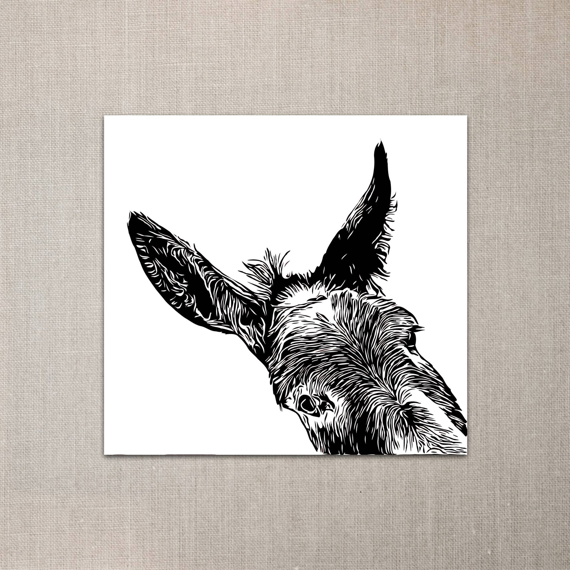 Donkey sticker -sam