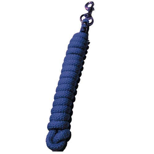 Braided Poly Lead Rope with Solid Brass Snap 8'