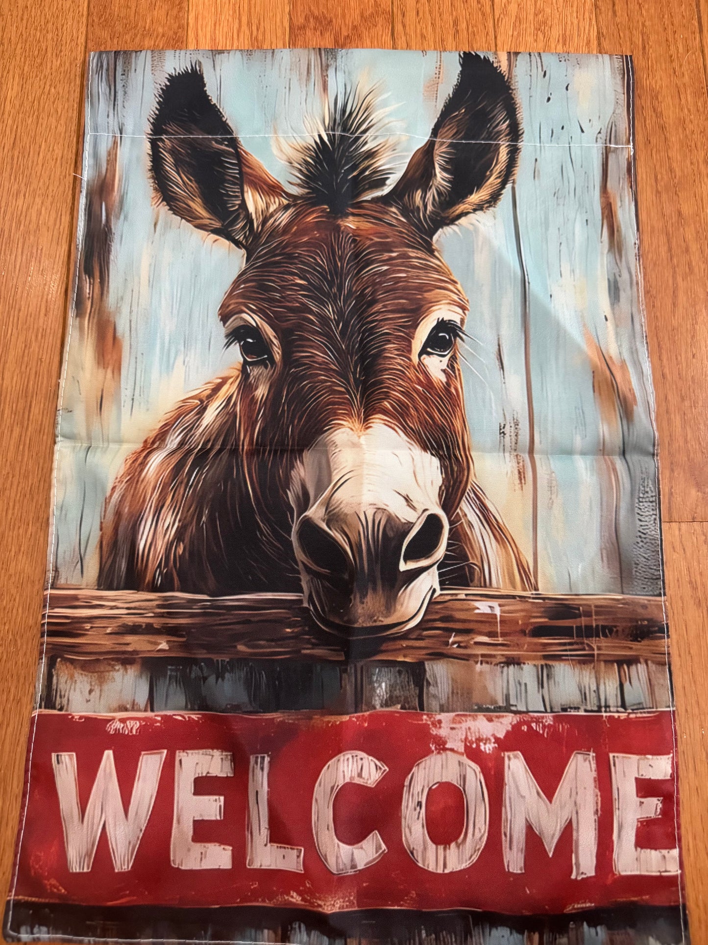 Donkey Garden Flag- Fabric