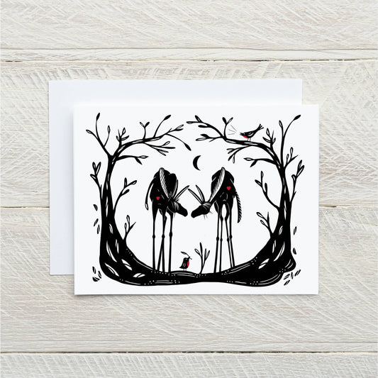 Donkey love 3 notecard front