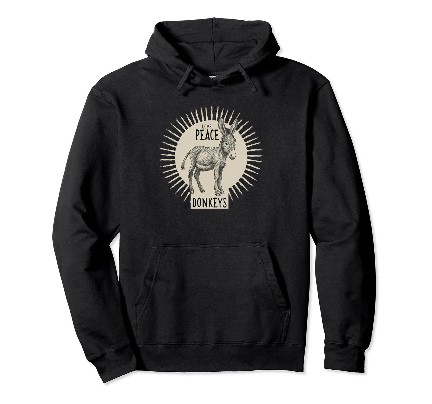 Foals Donkey Costume Love Peace Hoodie - Streetwear Style Men Women