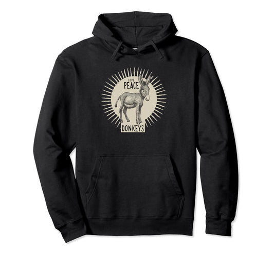 Foals Donkey Costume Love Peace Hoodie - Streetwear Style Men Women