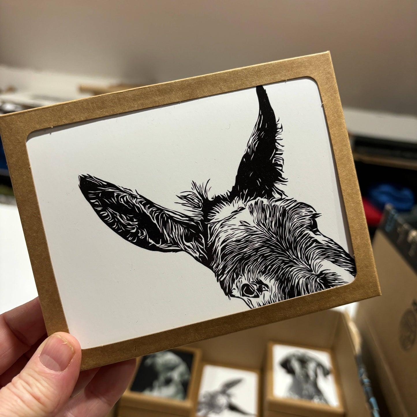 "Sam" Mule Notecard (Package of 6)