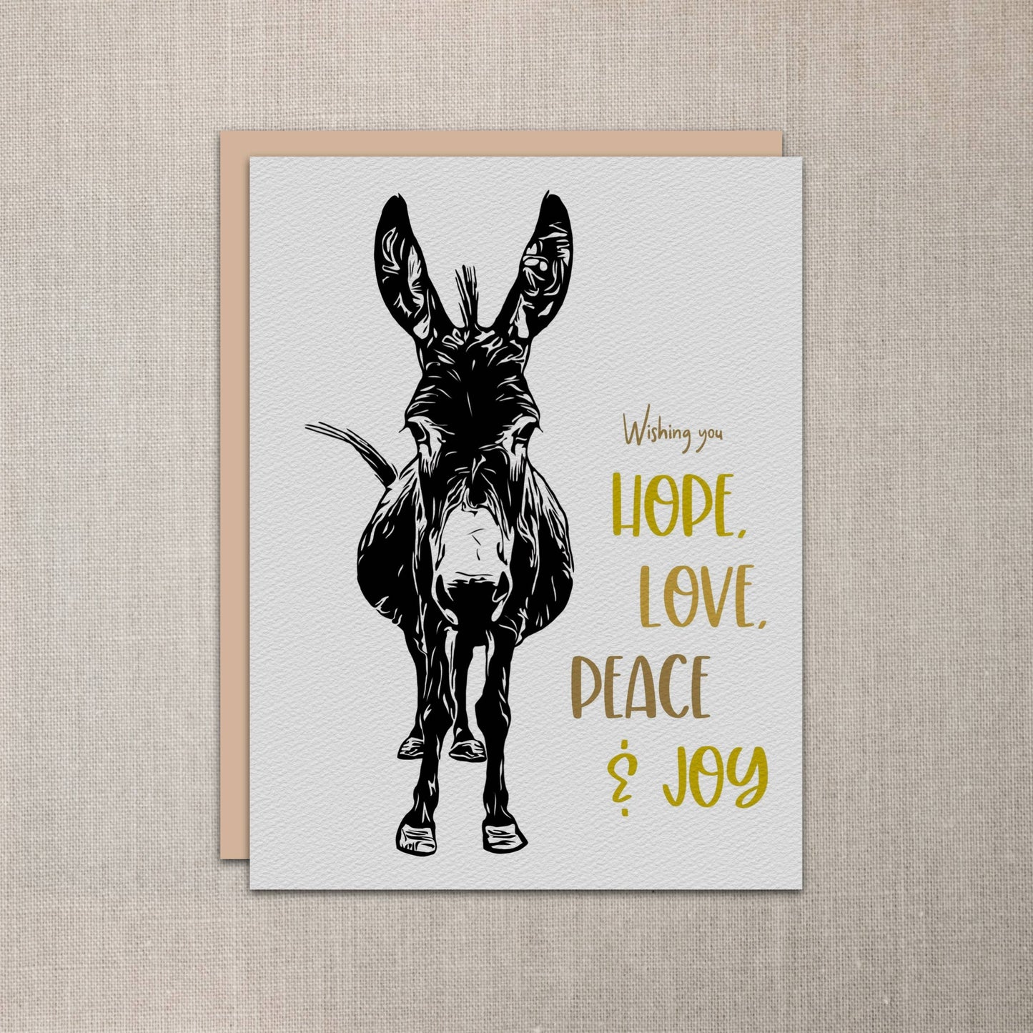 "Murphy" Donkey Holiday Notecard (Package of 6) Christmas