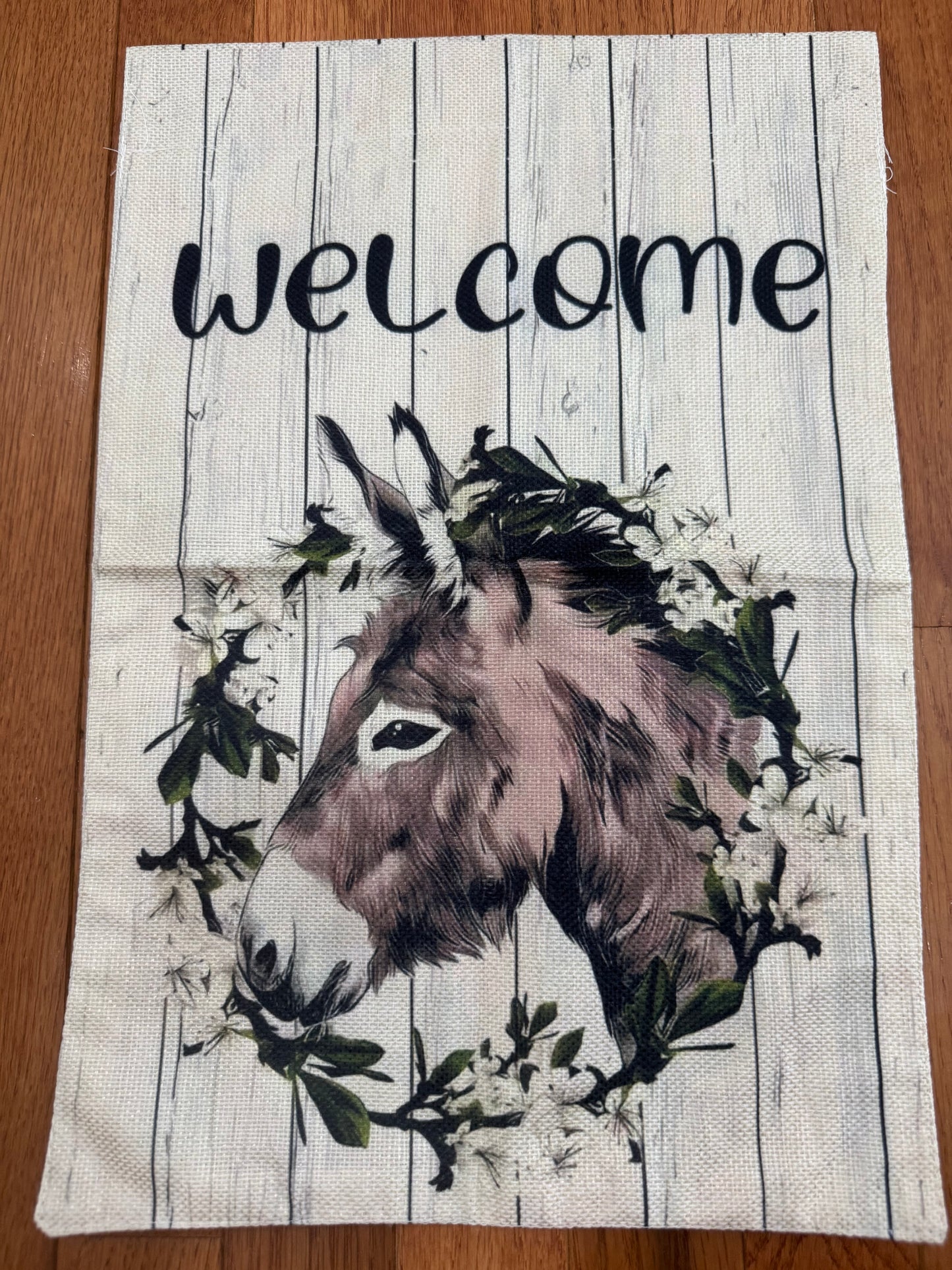 Donkey Garden Flags - woven polyester