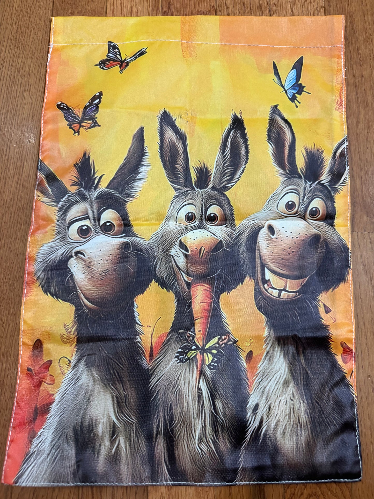 Donkey Garden Flag - Vinyl