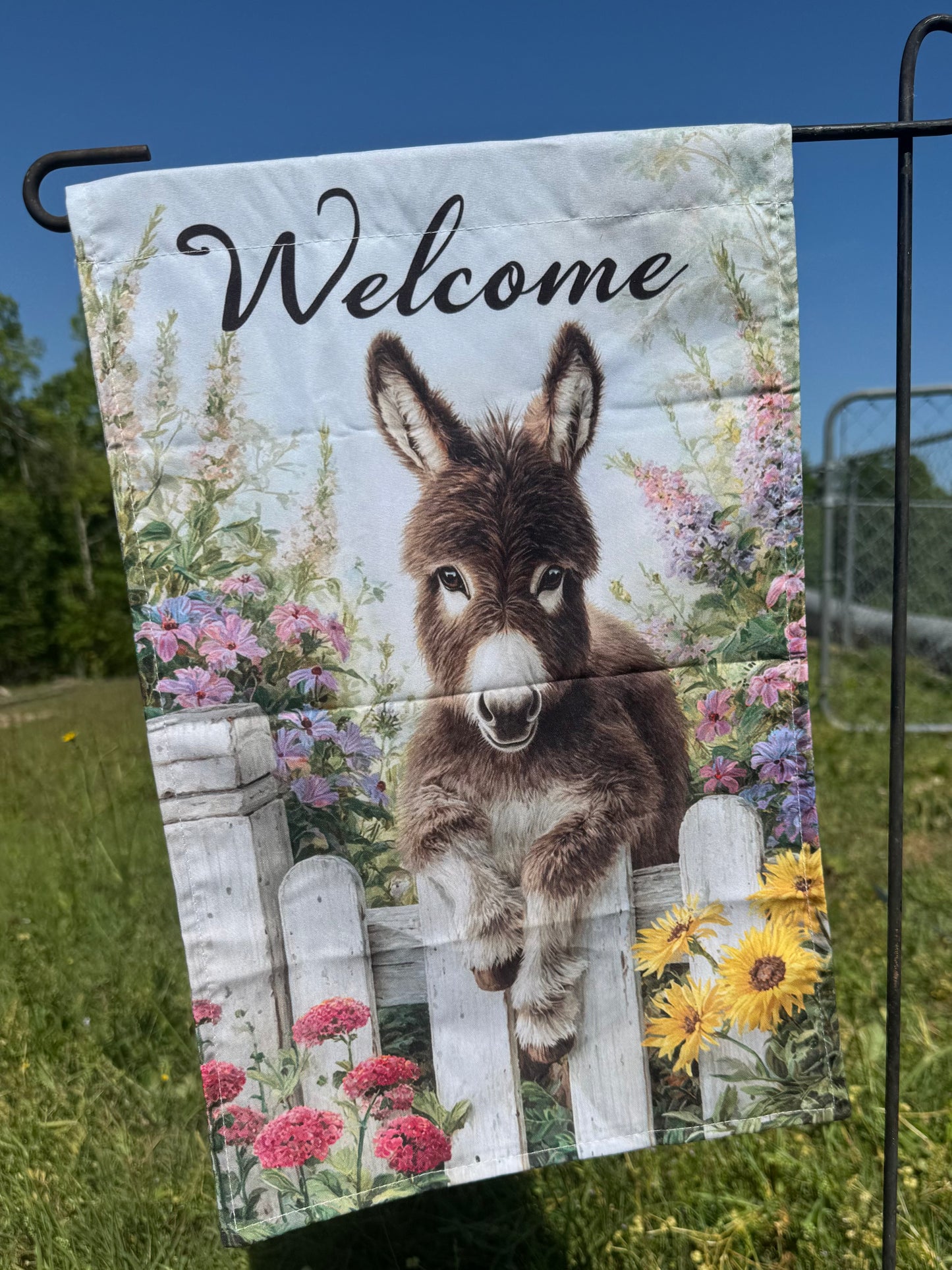 Donkey Garden Flag- Fabric