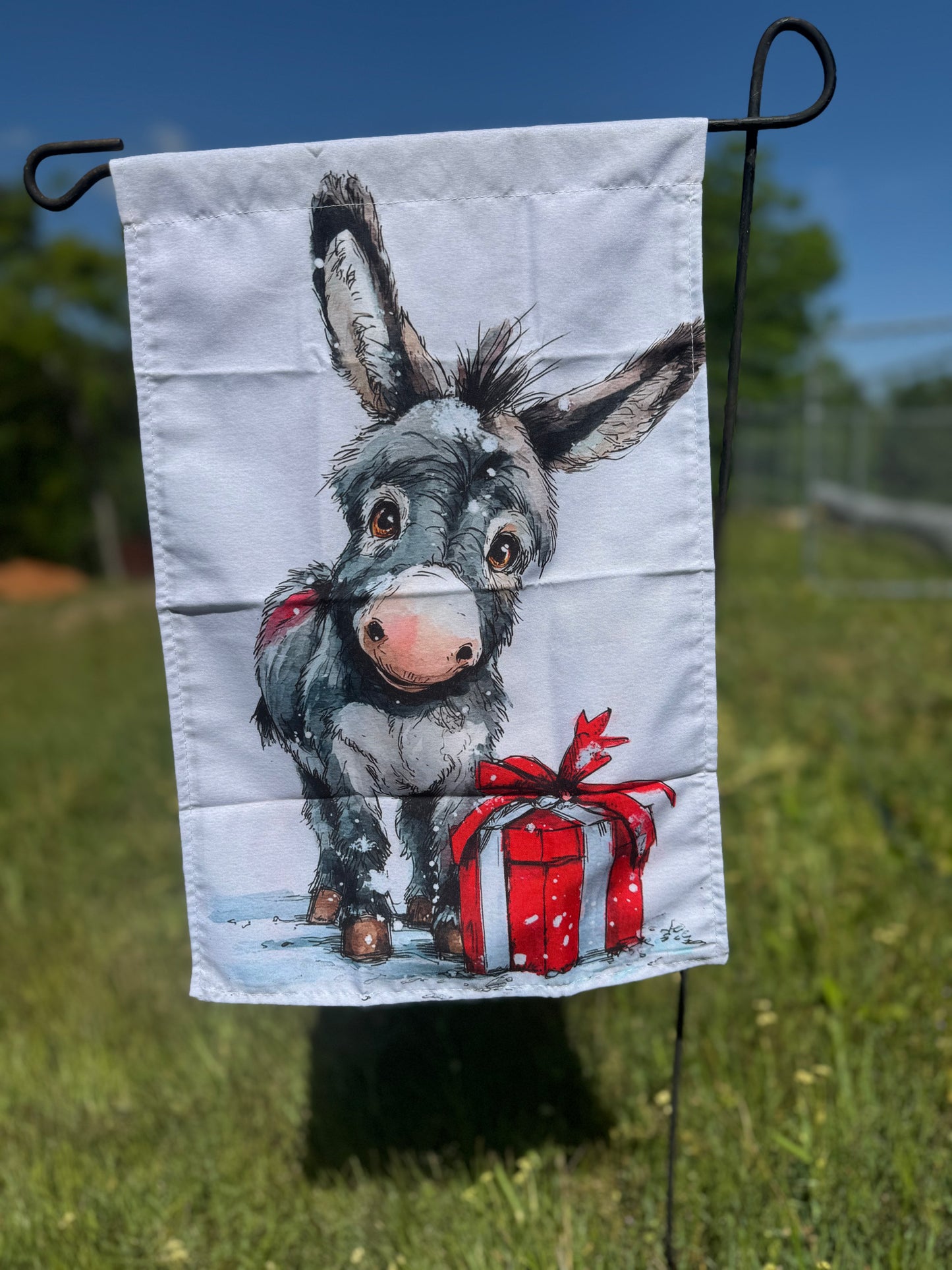 Donkey Garden Flag- Fabric