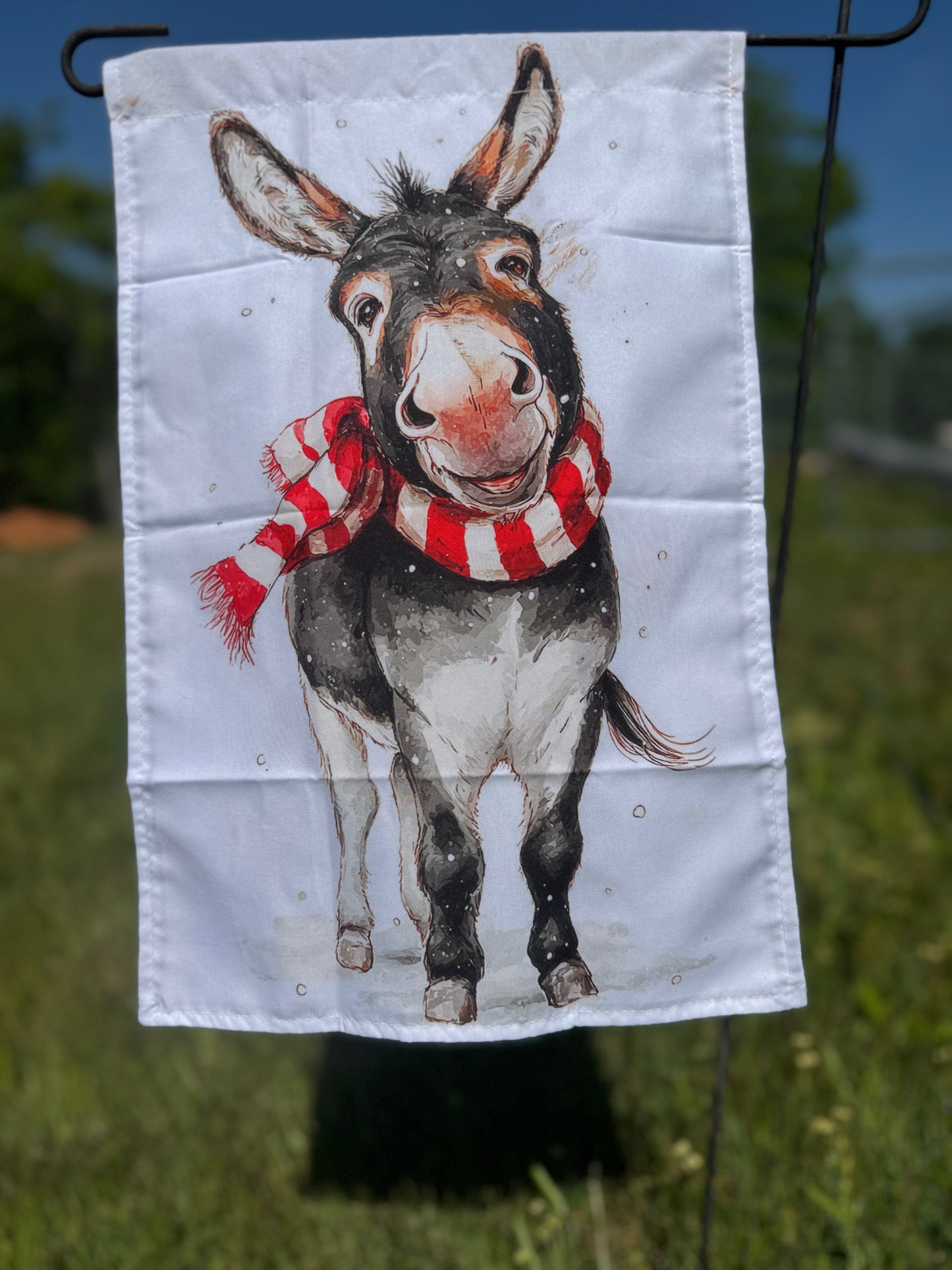 Donkey Garden Flag- Fabric