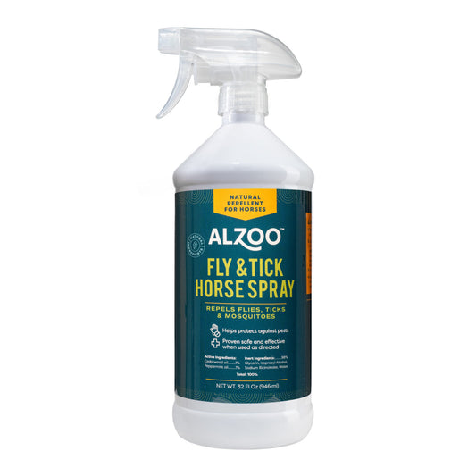 ALZOO Plant-Based Fly & Tick Horse Spray, 32oz