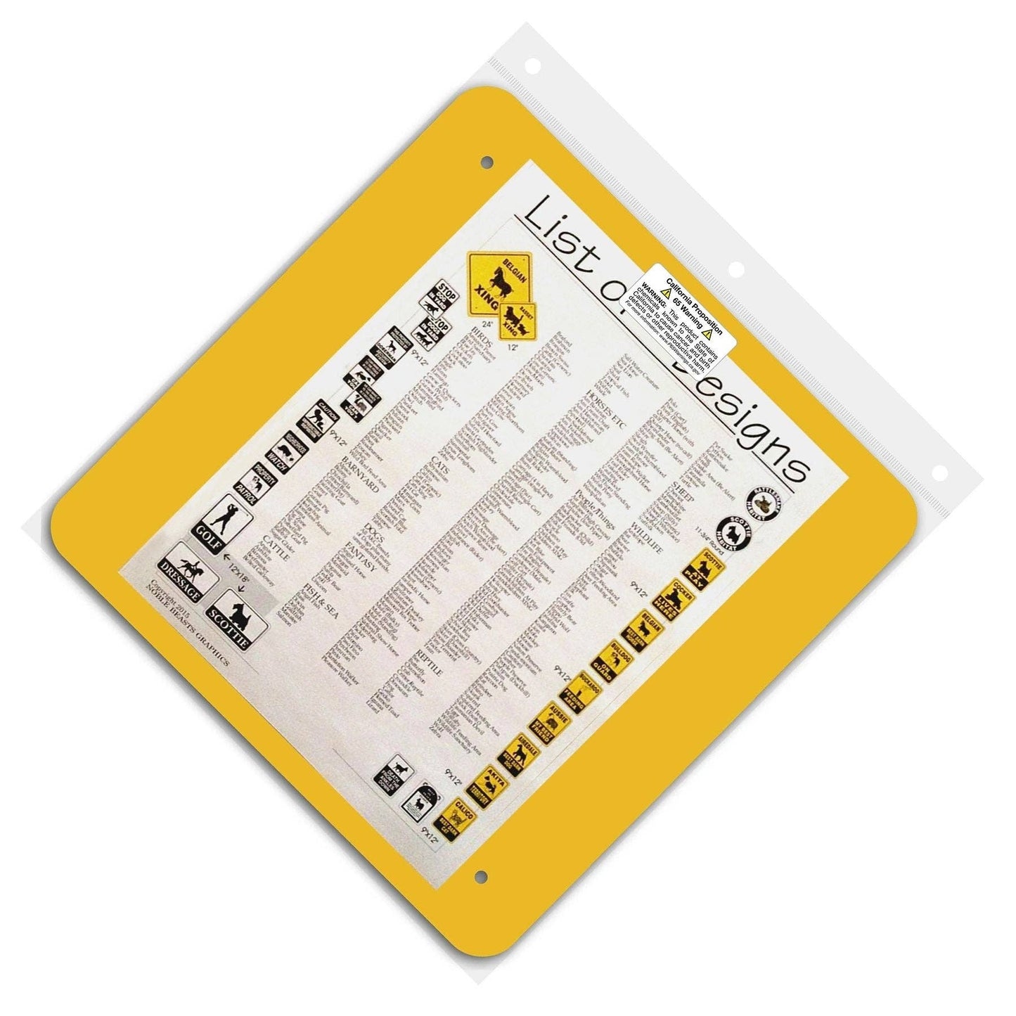 Miniature Donkey Xing Sign Aluminum 12 in X 12 in #20581