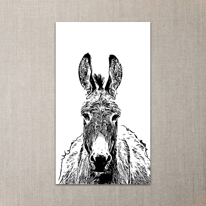 Donkey art mini notes -sally