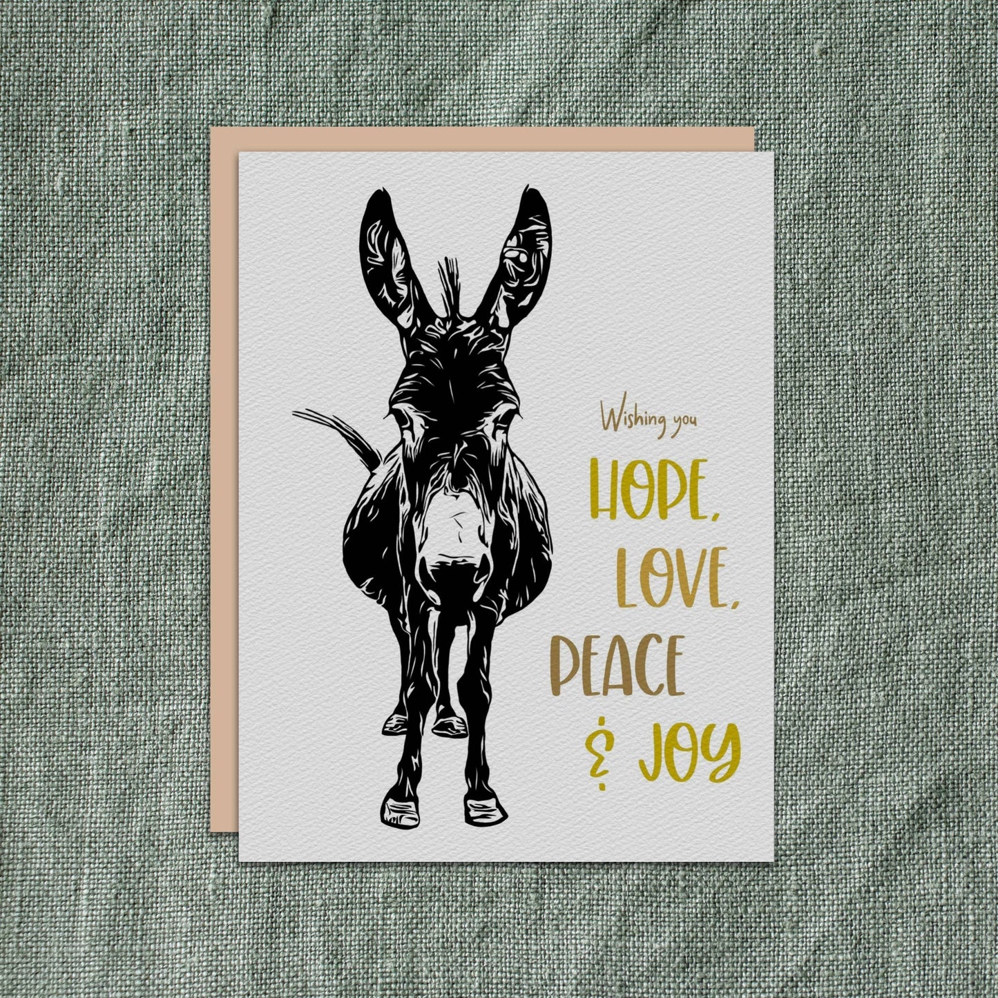 "Murphy" Donkey Holiday Notecard (Package of 6) Christmas