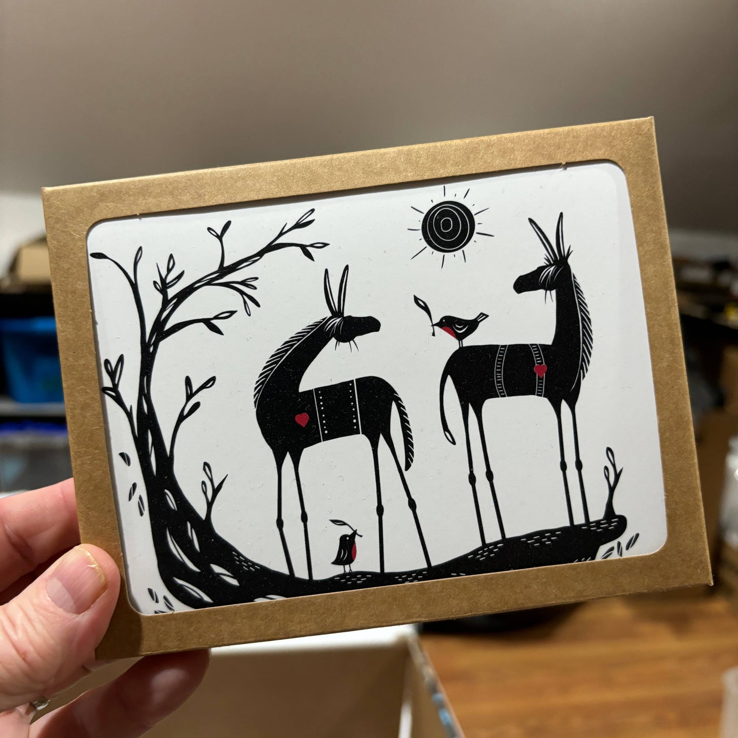 "Donkey Love 2" Notecard (Package of 6)