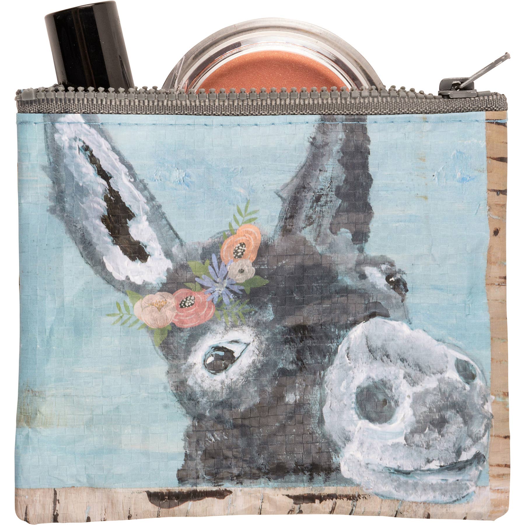 Small zip bag with donkey face