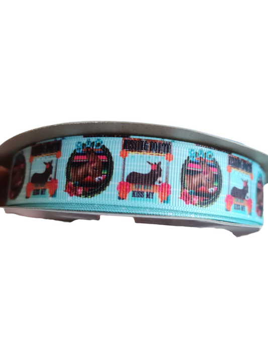 Donkey Kissing Booth Nylon Dog Collar